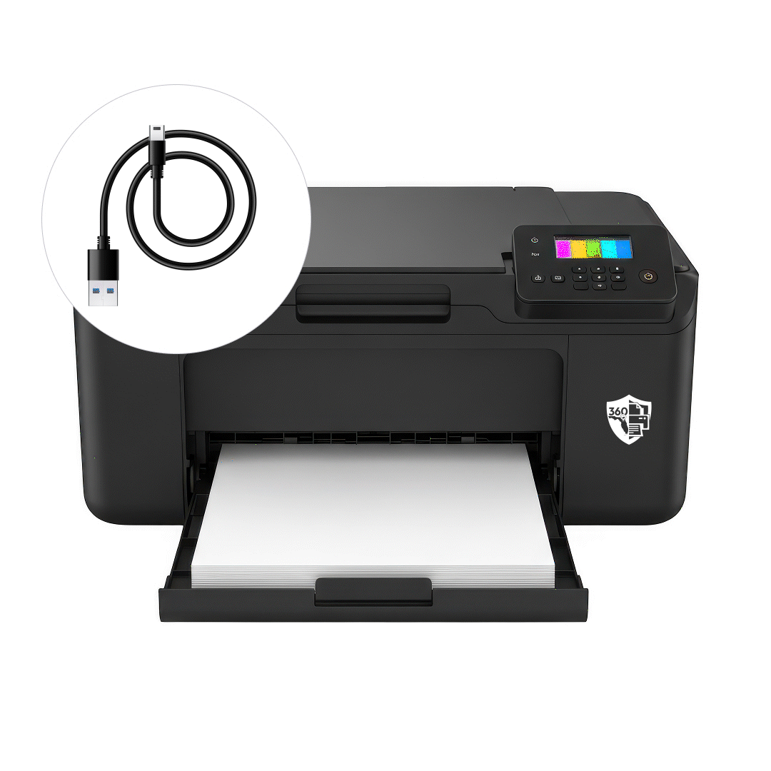 Printer setup with USB